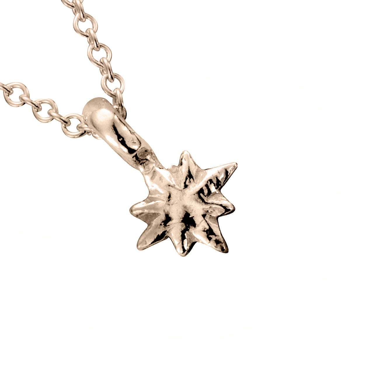 Rose Gold Baby North Star Necklace