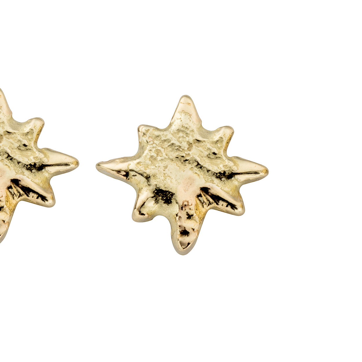 Gold Baby North Star Single Stud Earring