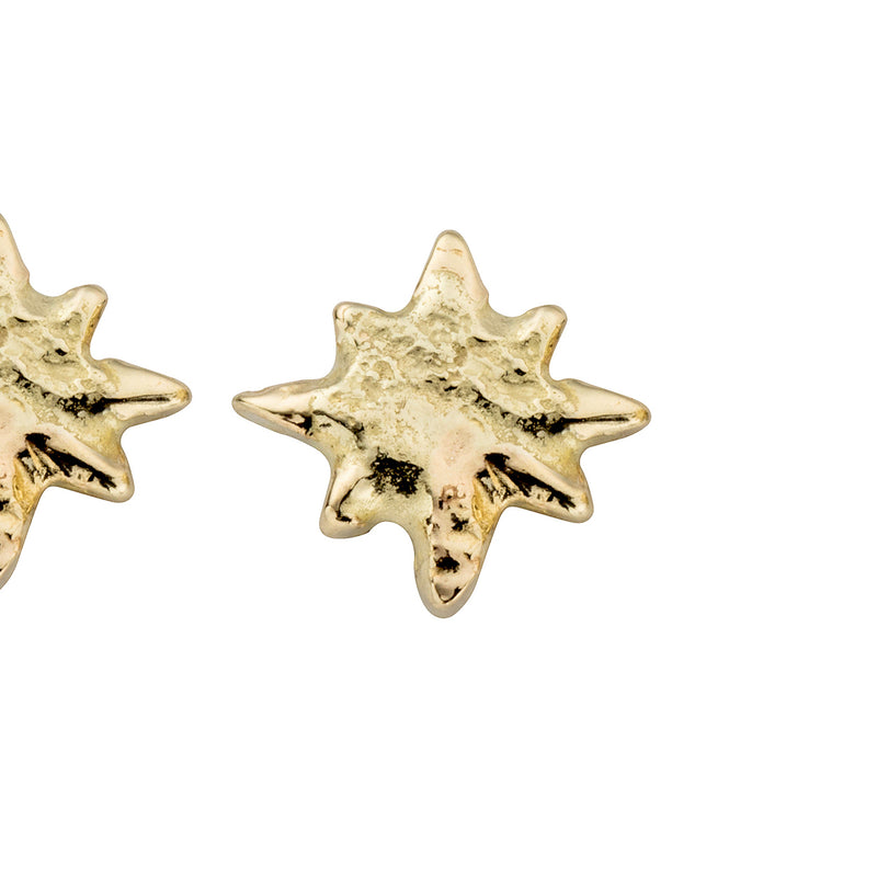 Gold Baby North Star Single Stud Earring