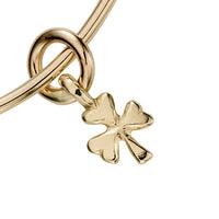 Gold Baby Shamrock Bangle
