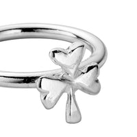 Silver Love Struck Baby Shamrock Ring