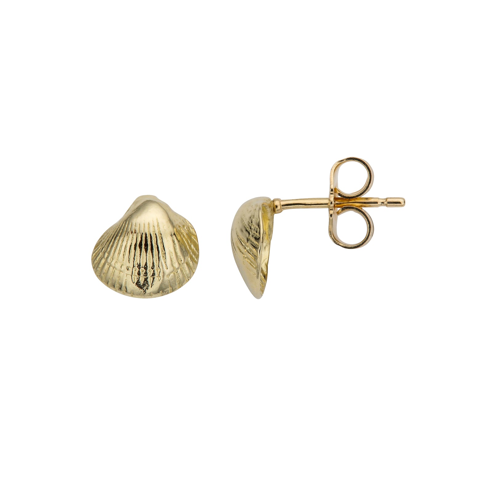 Gold Baby Shell Single Stud Earring