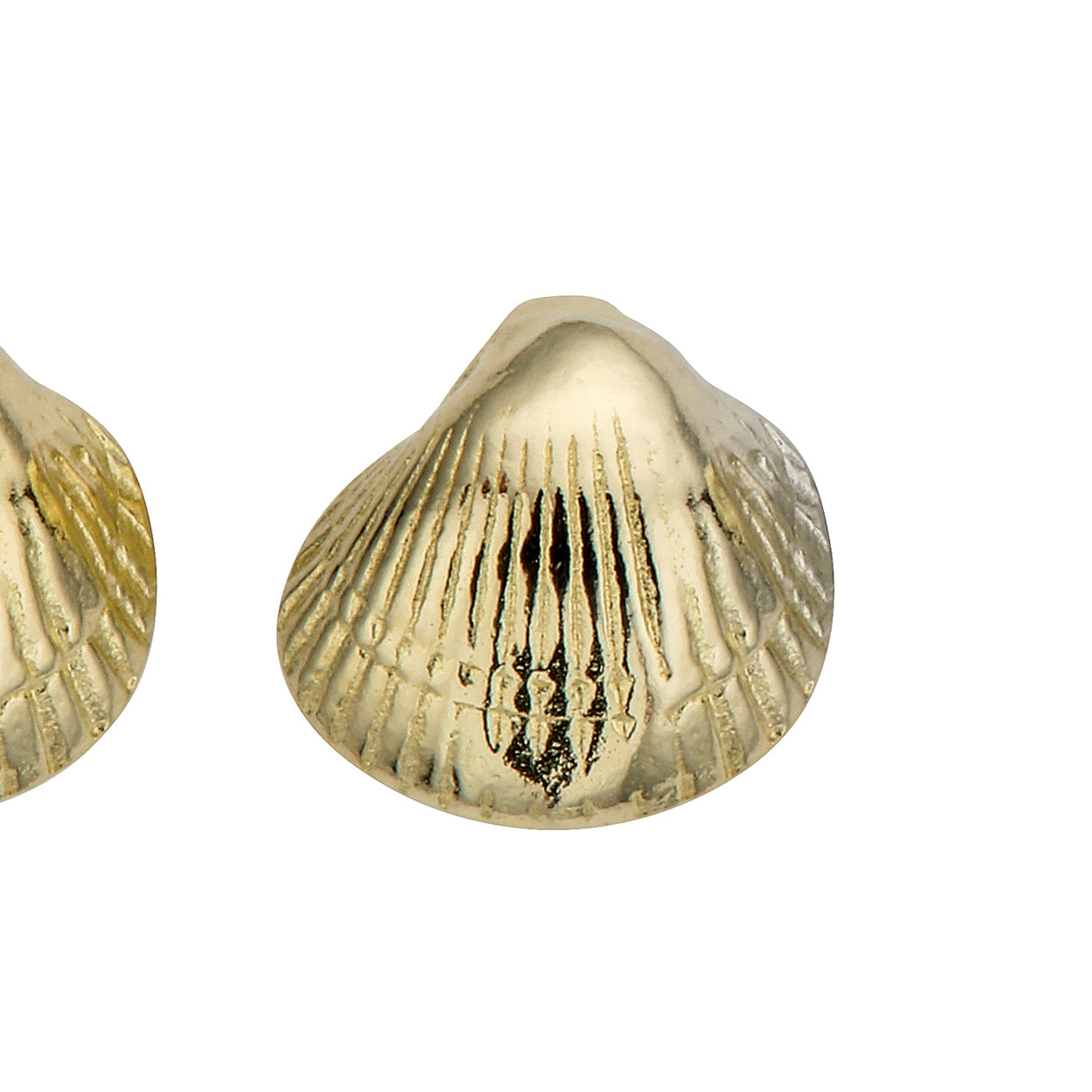 Gold Baby Shell Single Stud Earring