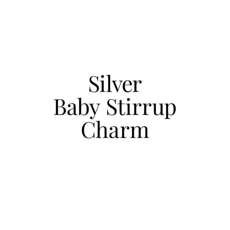 Silver Baby Stirrup Charm