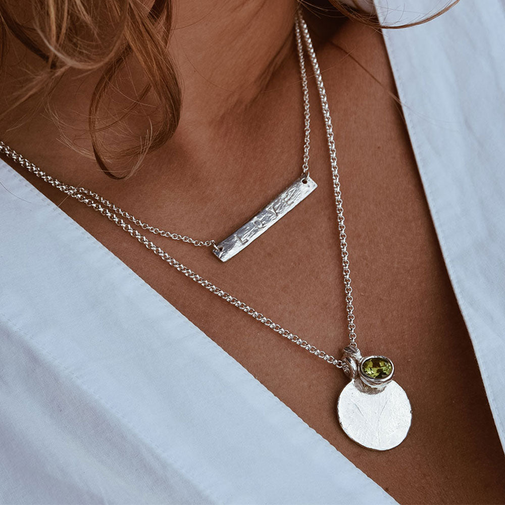 Silver Bar Necklace