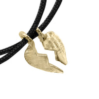 Gold Mini Best Friend Split Heart Sailing Rope