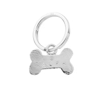 Silver Bone Dog Tag
