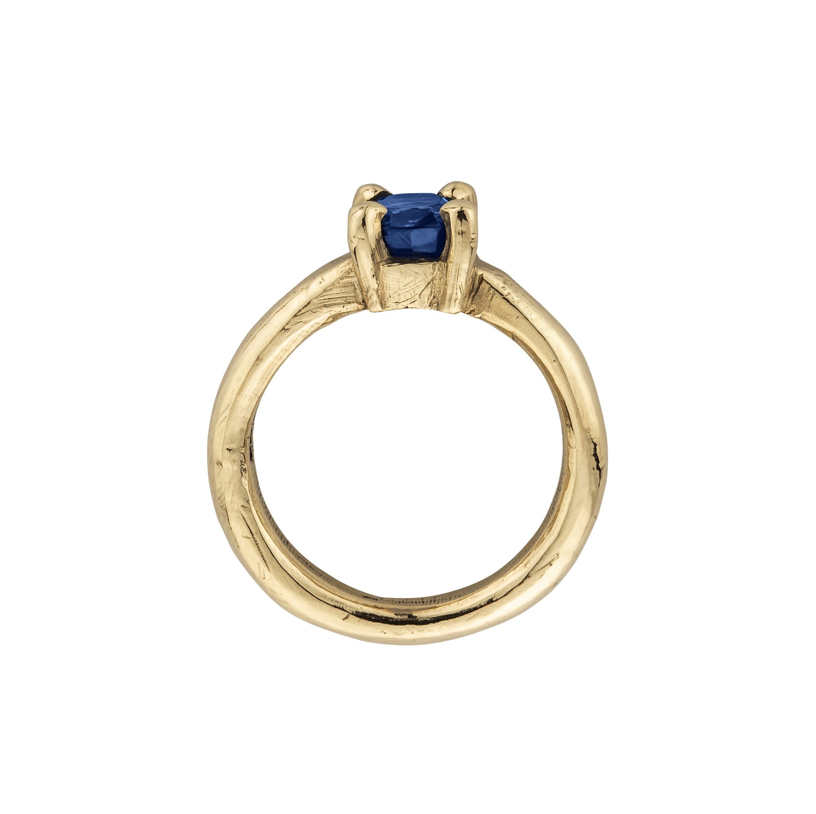 CAERULA Blue Sapphire Gold Claw Ring