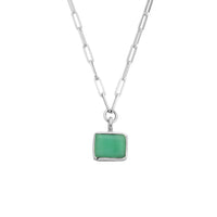 Portofino Chrysoprase Trace Chain Necklace