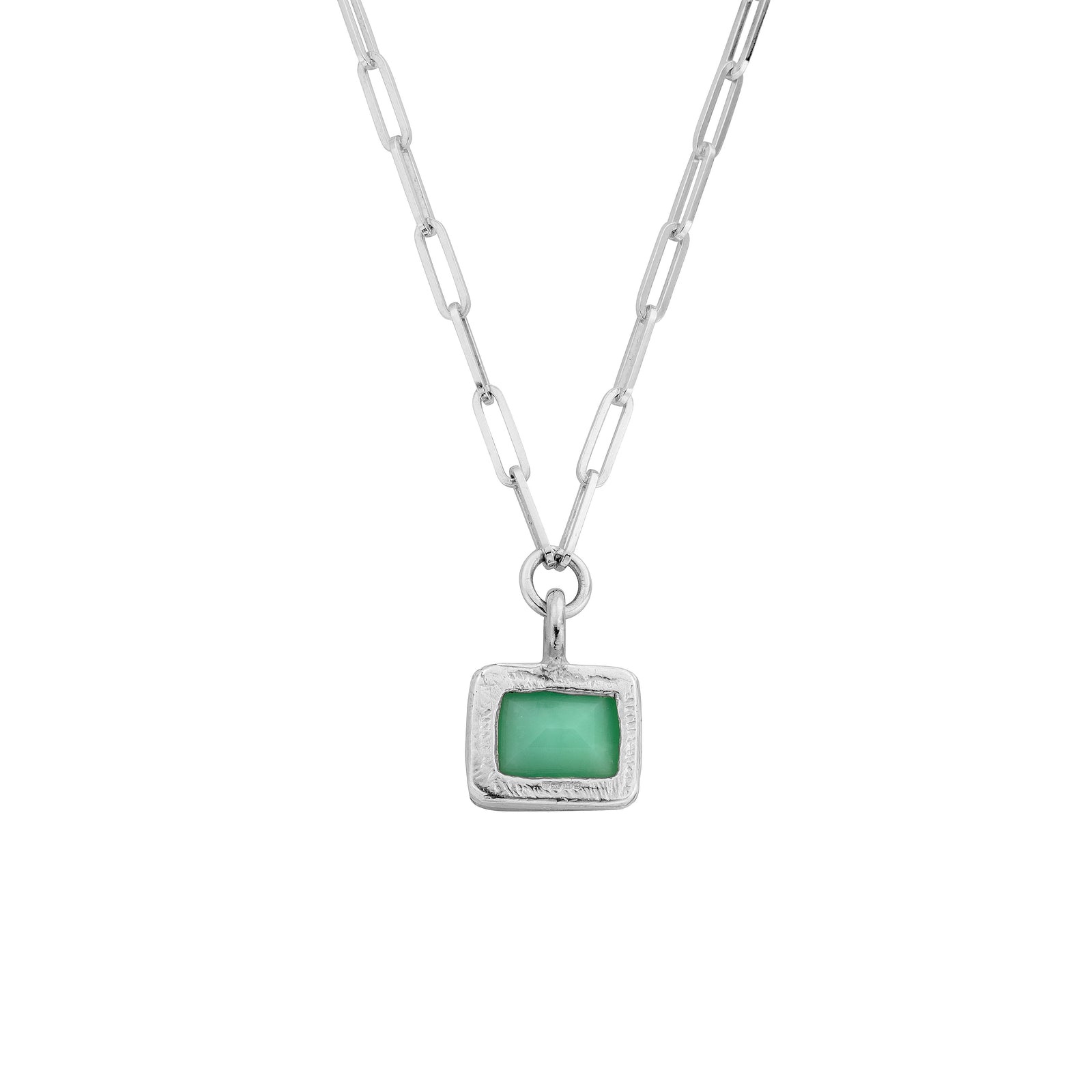 Portofino Chrysoprase Trace Chain Necklace