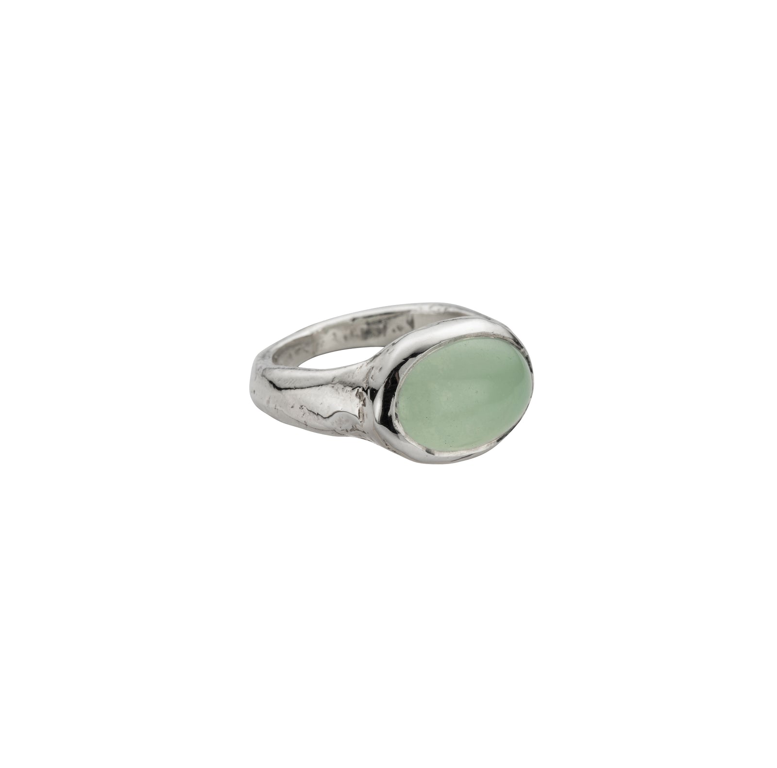 Silver Chrysoprase Treasure Ring