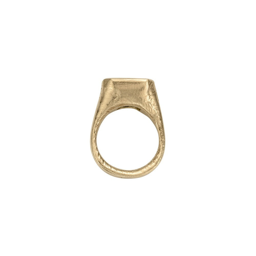 AEGEUS Gold Emerald Ring