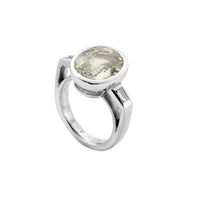 CLARA White Gold Yellow Sapphire & Diamond Ring