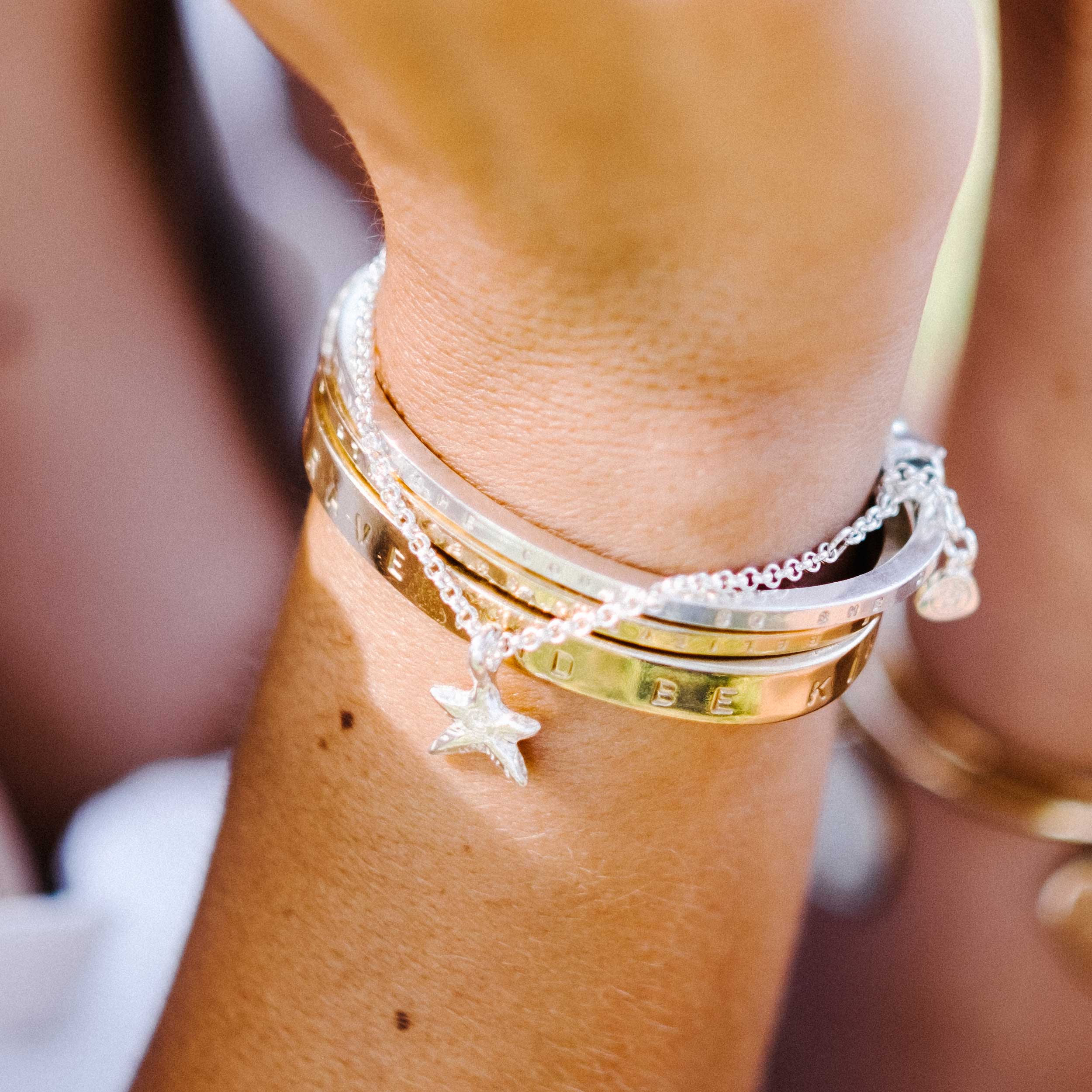 Silver Mini Star Chain Bracelet