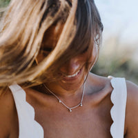 Silver Trio Diamond Necklace