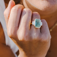 ALINA Gold Emerald & Diamond Ring