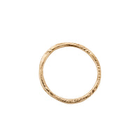 Gold Pavé Set Diamond Mini Posey Ring
