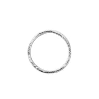 Platinum Pavé Set Diamond Mini Posey Ring