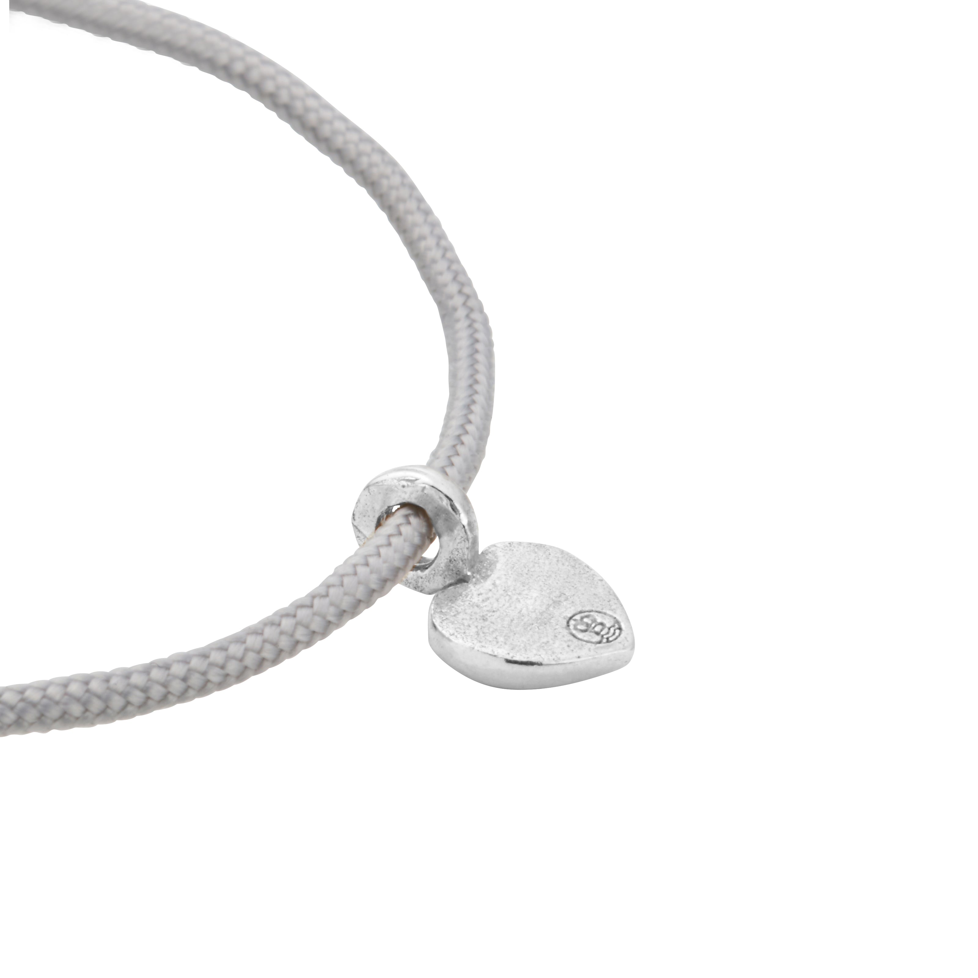 Silver Think of Me Heart Sailing Rope Bracelets