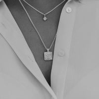 Silver & Gold Medium Aries Horoscope Necklace