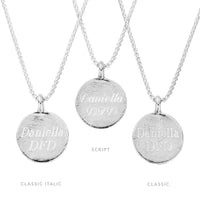 Silver Large Moon Snake Chain Necklace