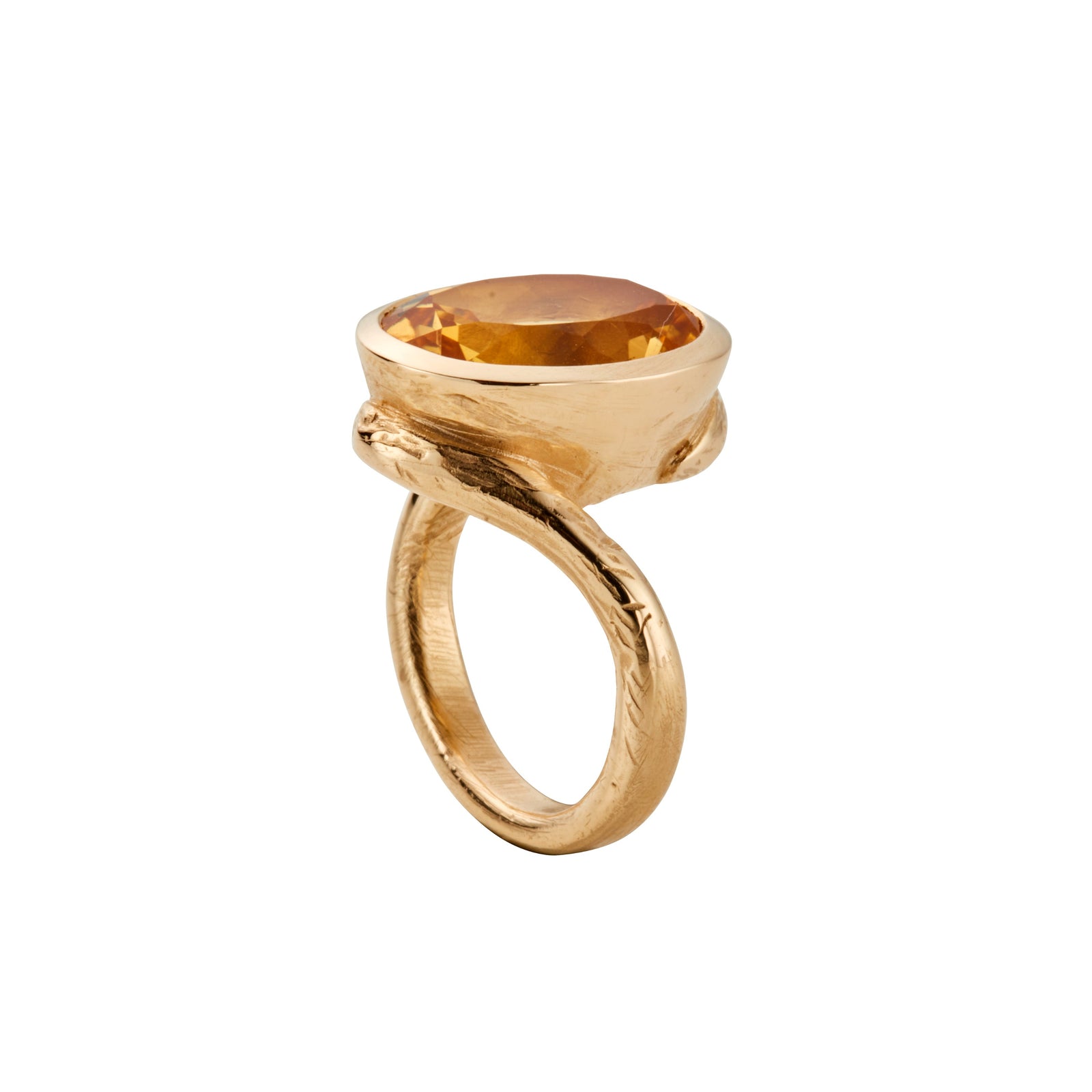 SOLANA Gold Citrine Ring
