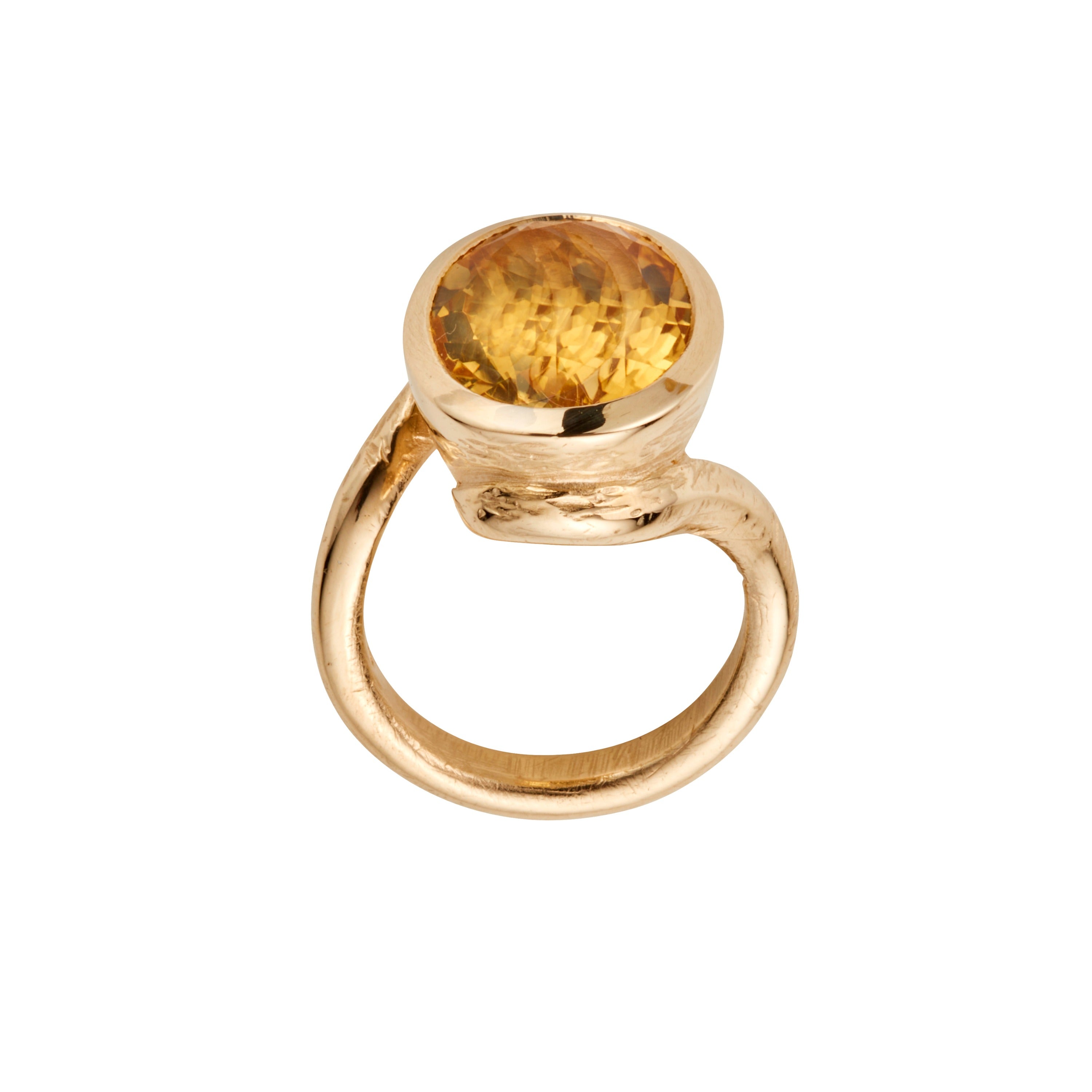 SOLANA Gold Citrine Ring