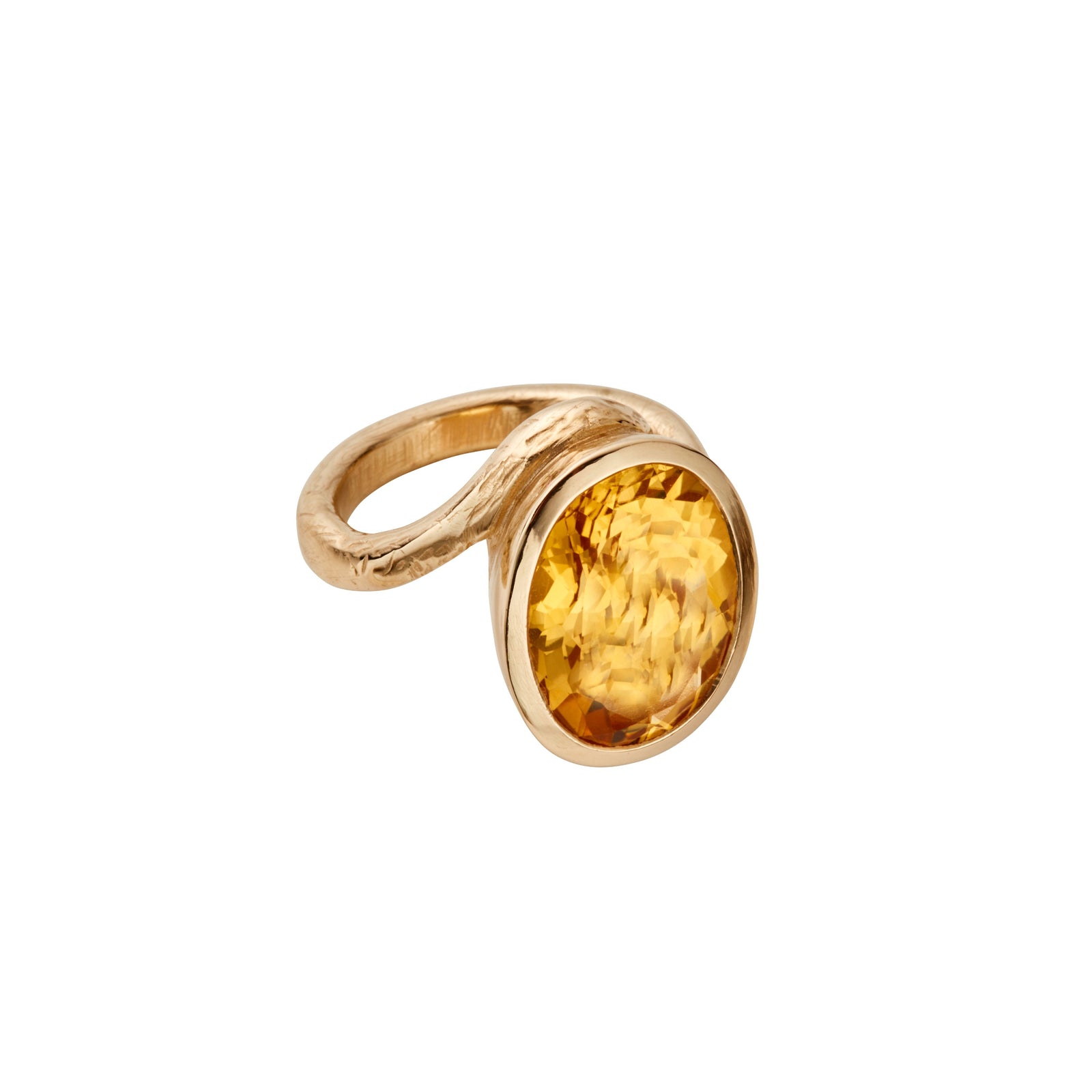 SOLANA Gold Citrine Ring