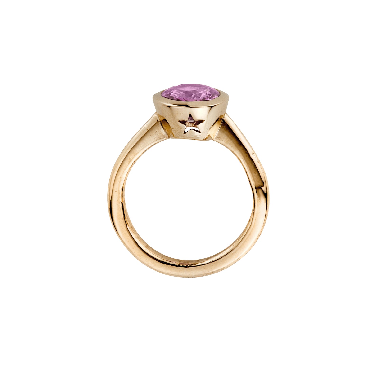 ESTHER Gold Pink Sapphire Ring