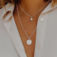 Silver Medium St Christopher Necklace