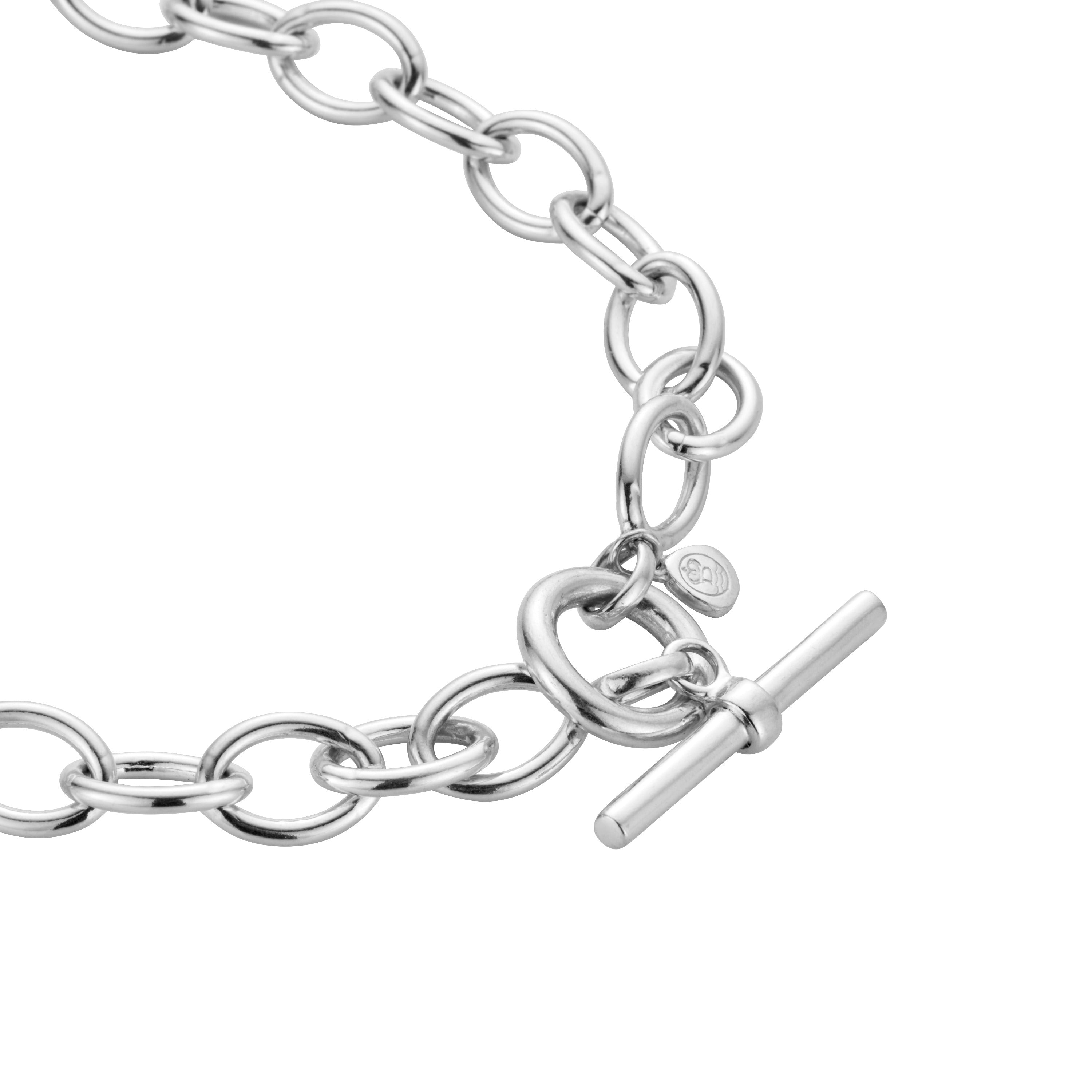 Silver Maxi Citrine Sylt Chain Necklace