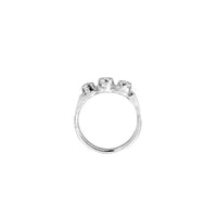Silver Diamond Trinity Ring