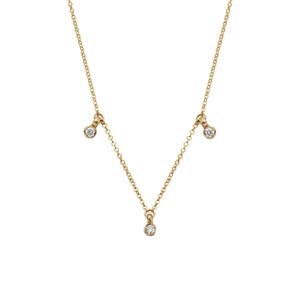 Gold Trio Diamond Necklace