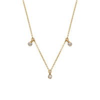 Gold Trio Diamond Necklace