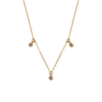 Gold Trio Diamond Necklace