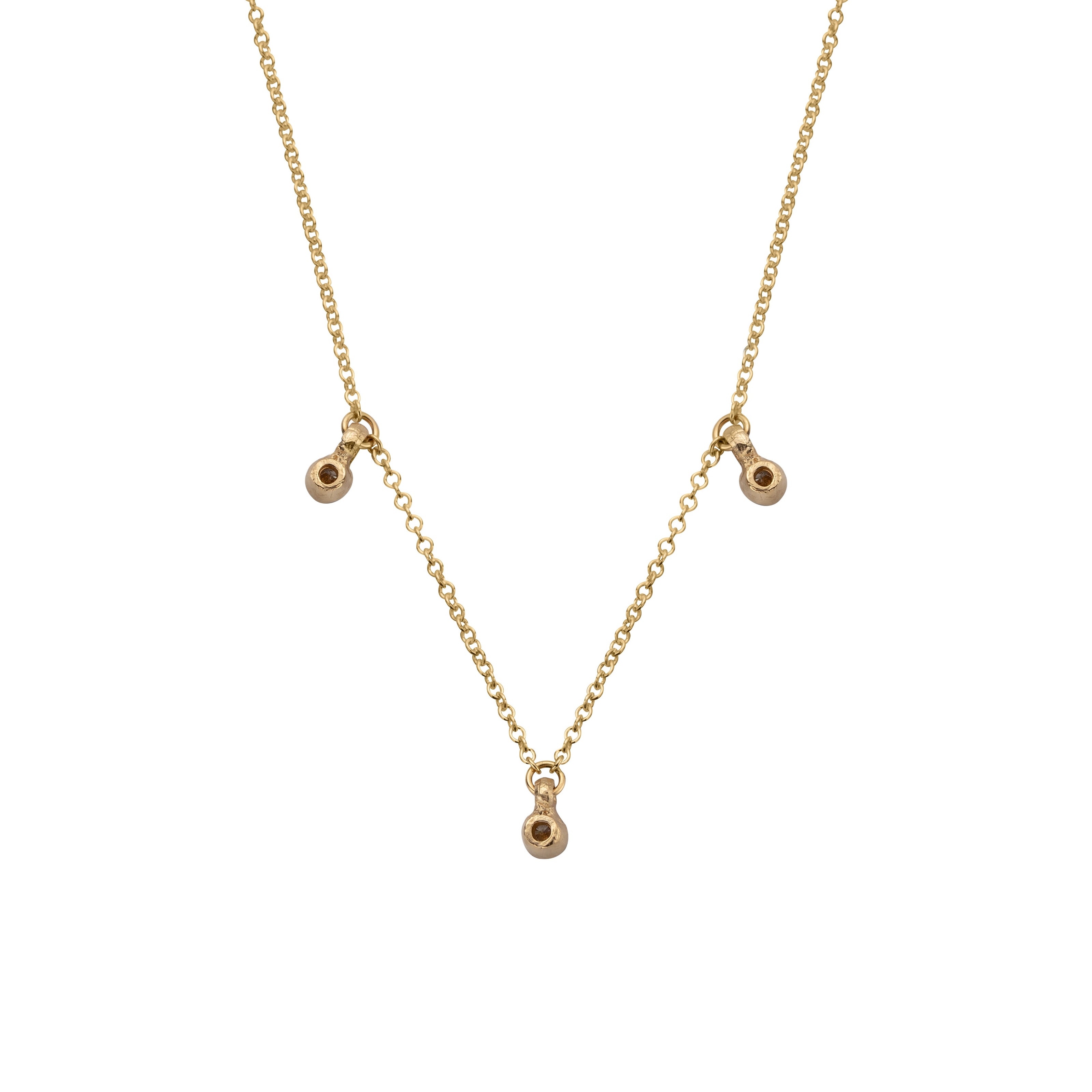 Gold Trio Diamond Necklace