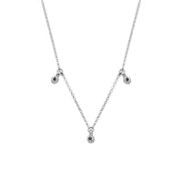Silver Trio Diamond Necklace