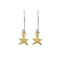 Maxi Cupid Hoops with Gold Mini Star Charms