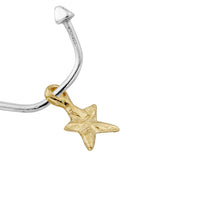 Maxi Cupid Hoops with Gold Mini Star Charms