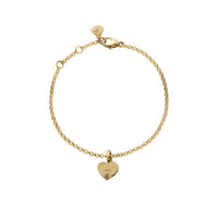 Gold Think of Me Heart Chain Bracelets