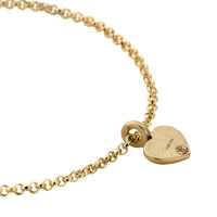 Gold Think of Me Heart Chain Bracelets