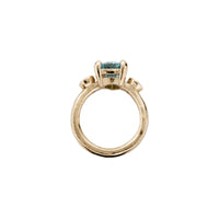 ERATO Gold Aquamarine & Diamond Ring