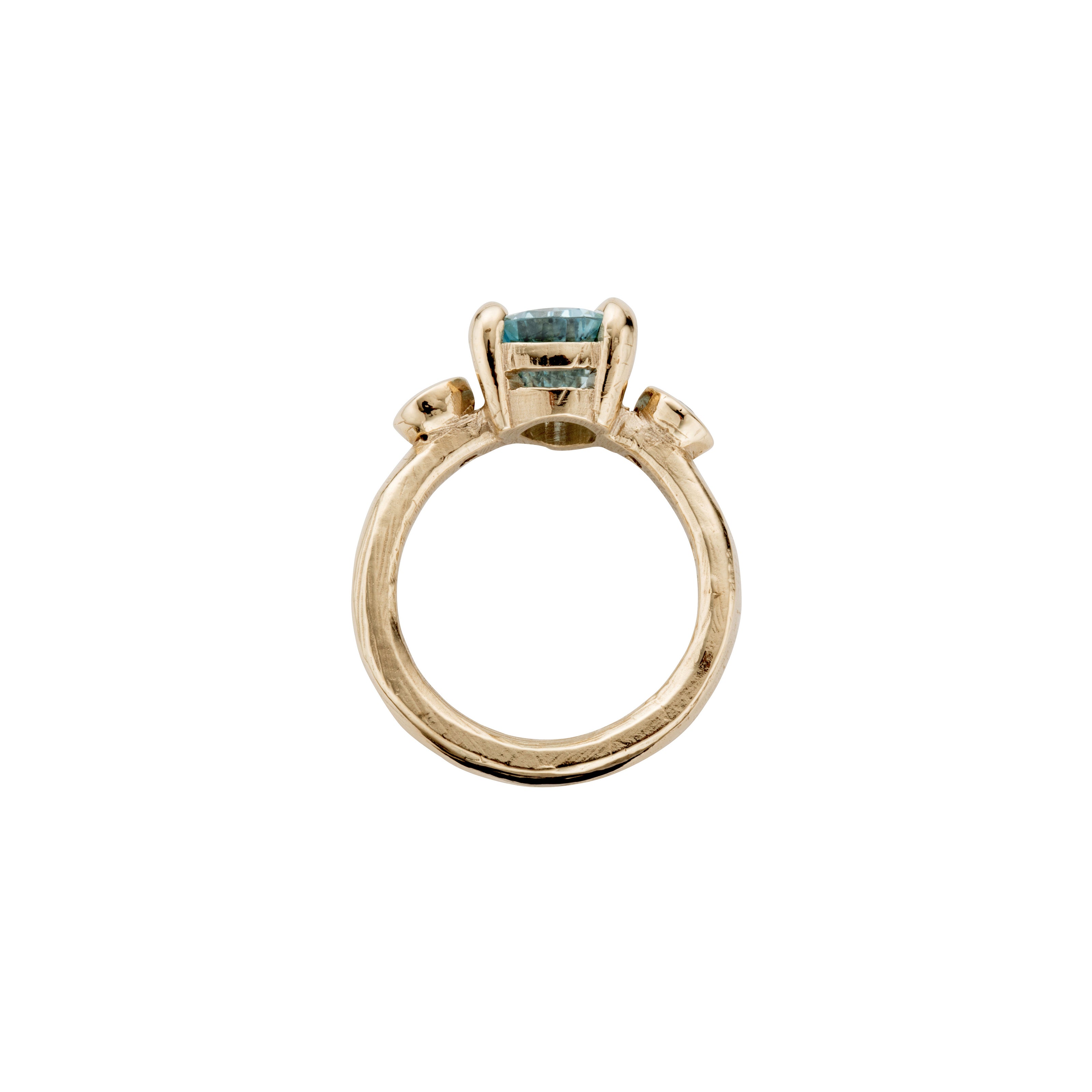 ERATO Gold Aquamarine & Diamond Ring