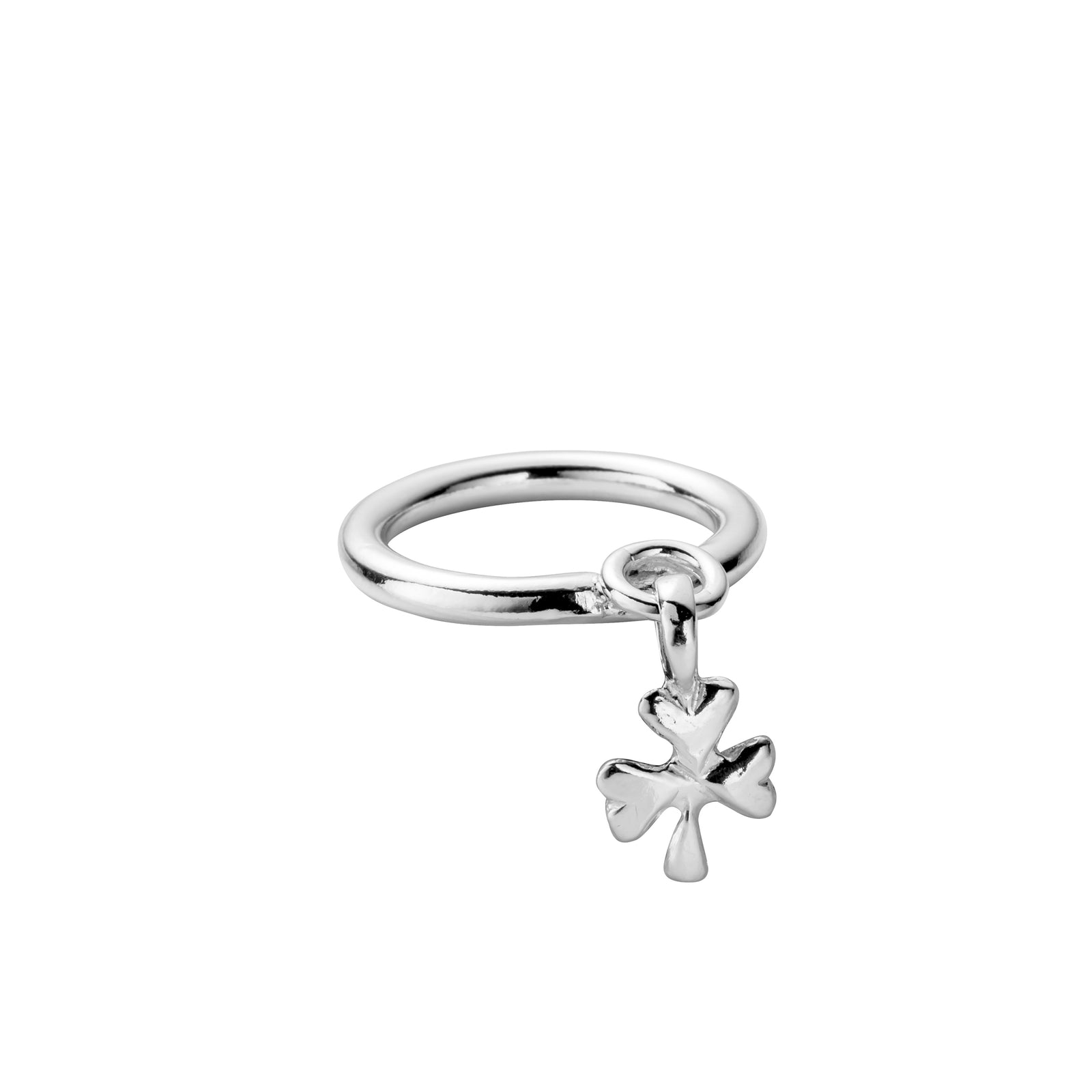 Silver Falling Baby Shamrock Ring