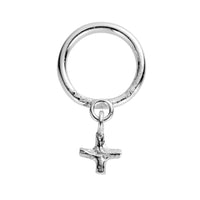 Silver Falling Mini Kiss Ring