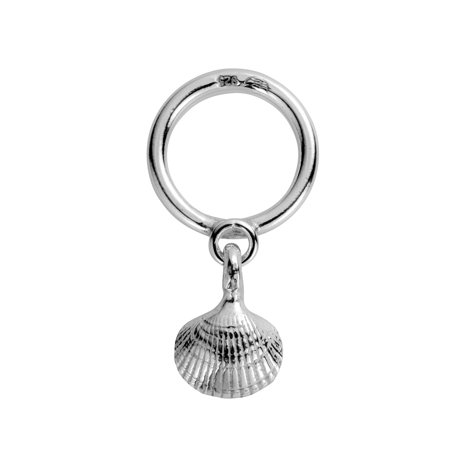 Silver Falling Mini Shell Ring