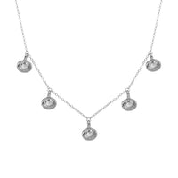 Silver Five Shell Necklace