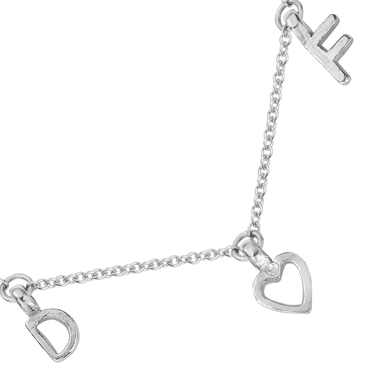 Silver Fixed Alphabet Necklace