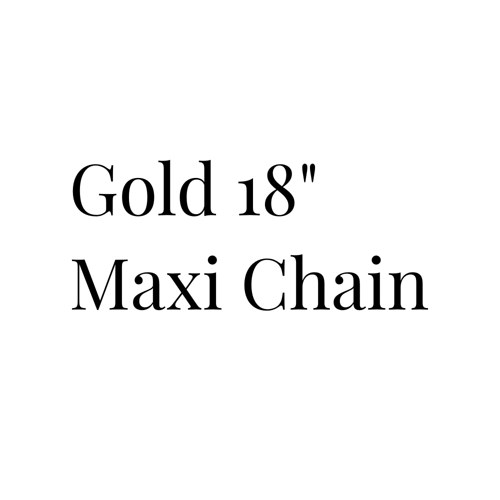 Gold 18" Maxi Chain