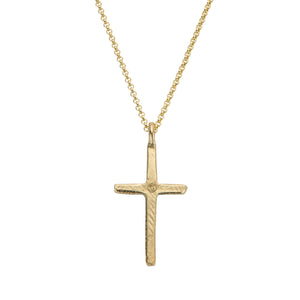 Large Gold Cross Charm